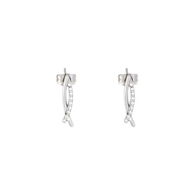 Boucles d\'oreilles délicates en diamant GB