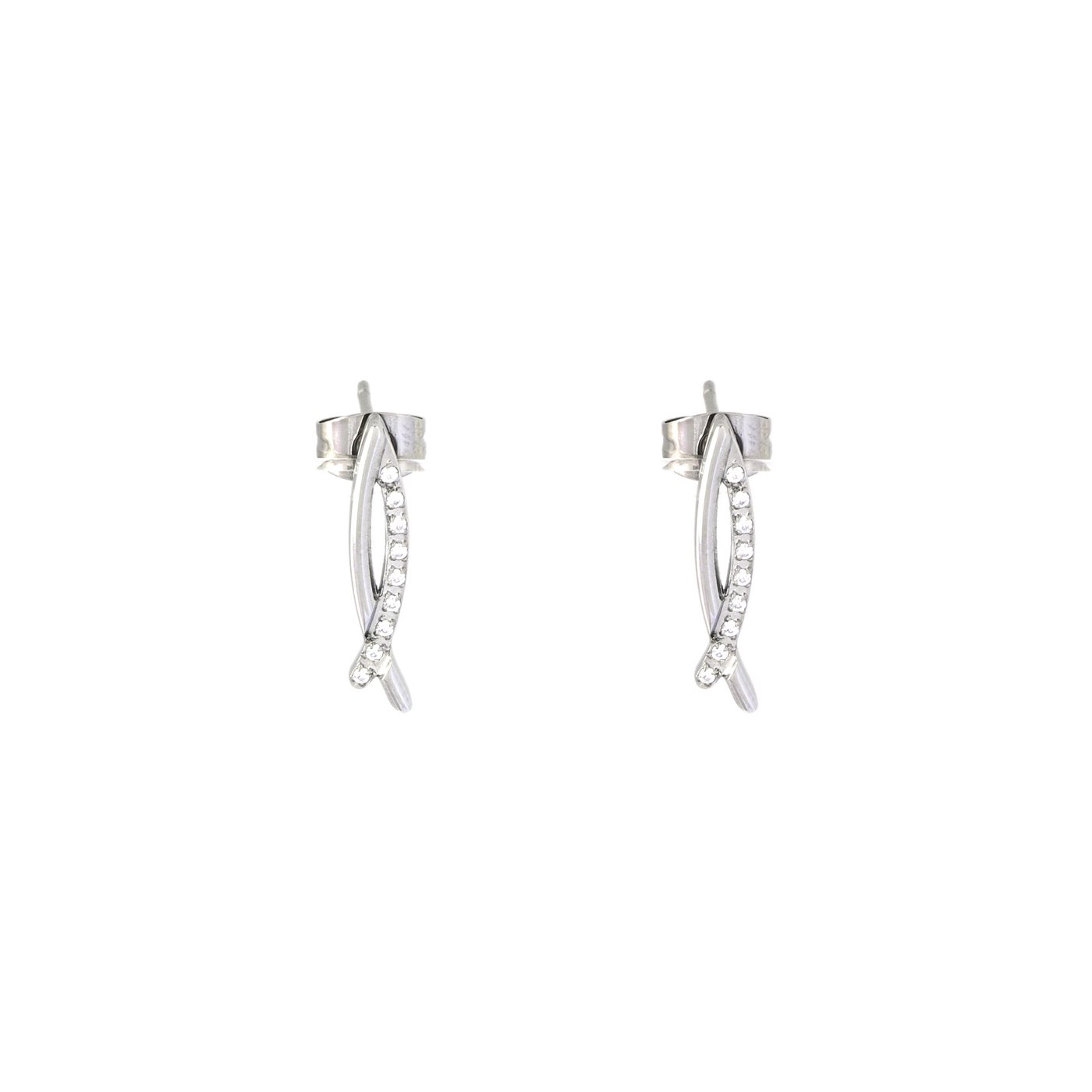 Pendientes GB delicados con diamantes