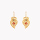 Boucles d&#039;oreilles coeur traditionnelles Viana Cruz GB