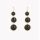 Round stone earrings GB