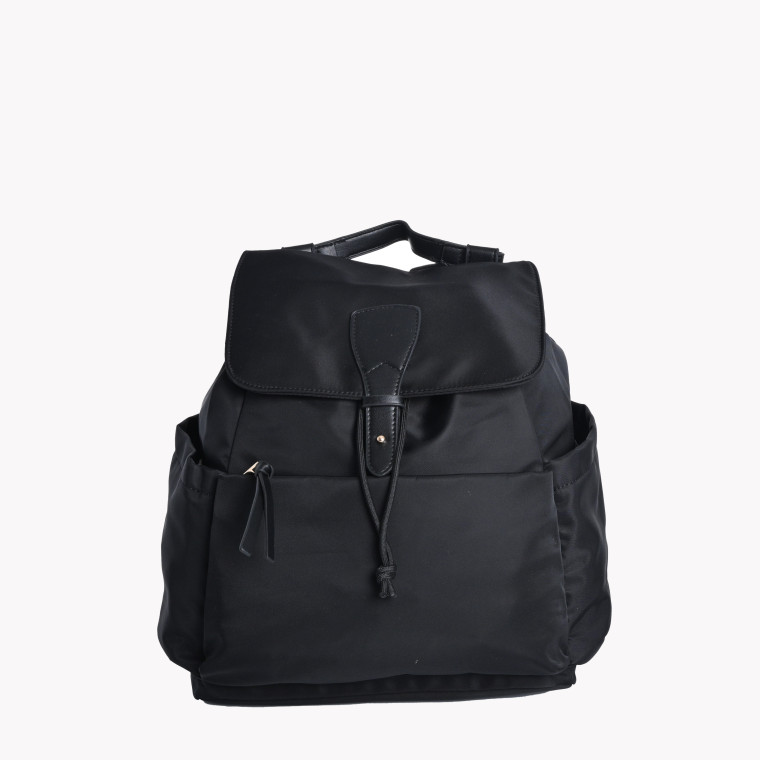 Nylon backpack with several external pockets GB