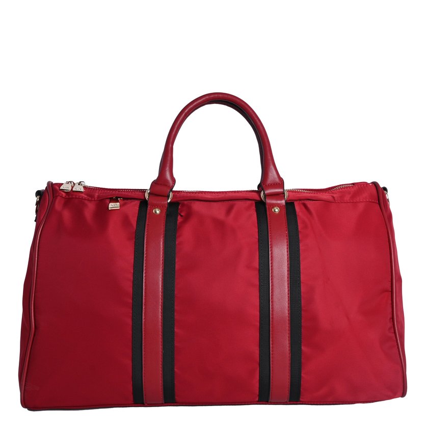 Nylon travel bag with synthetic details GB