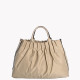 Borsa in nylon con texture GB plissettata