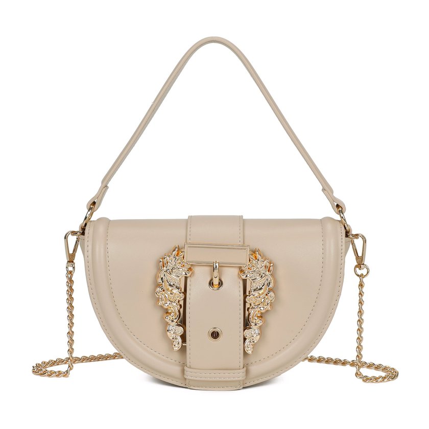 Borsa mezzaluna con tracolla a catena GB