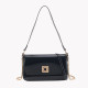 Patent leather shoulder bag with GB magnet closure