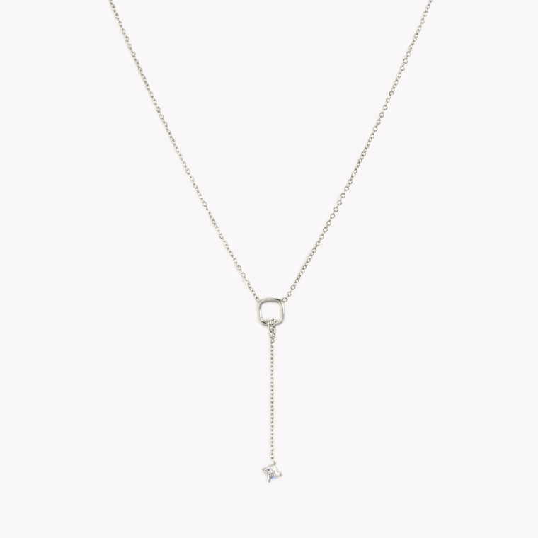 Long necklace with diamond GB