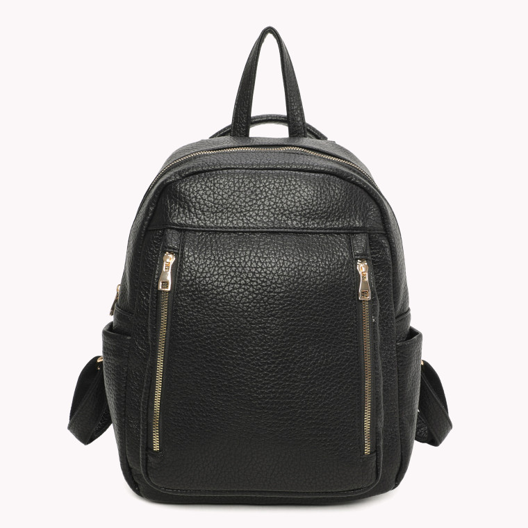 Synthetic backpack with multiple GB pockets