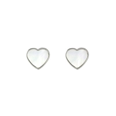 Mother of pearl heart earring GB