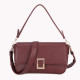 Shoulder bag with gold detail on flap closure GB