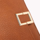 Shoulder bag with gold detail on flap closure GB