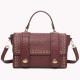 Borsa a tracolla stile satchel con mini borchie dorate GB