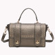 Borsa a tracolla stile satchel con mini borchie dorate GB