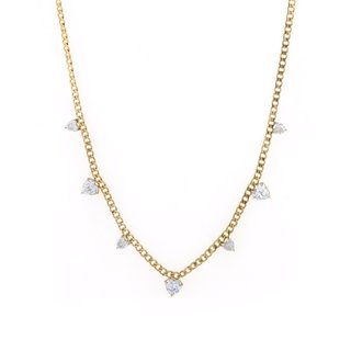 Collana cuore in acciaio lucido GB