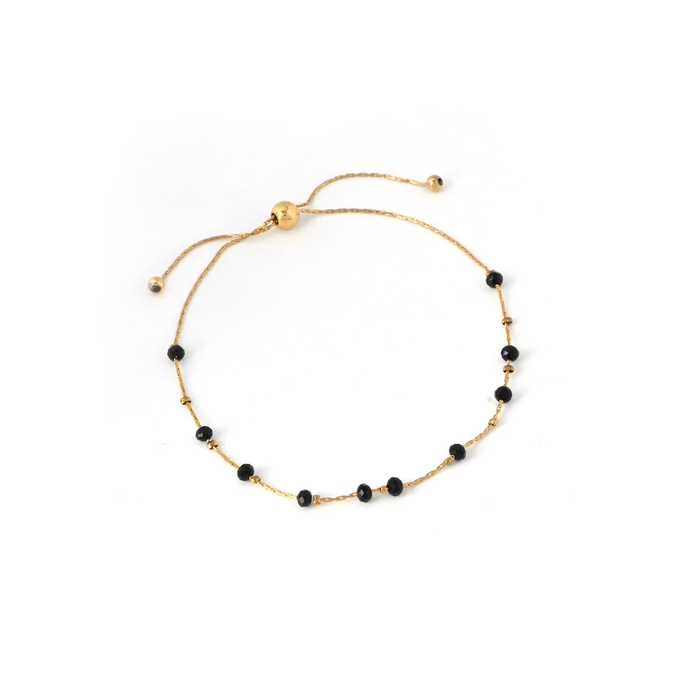 Pulsera ajustable acero piedras GB