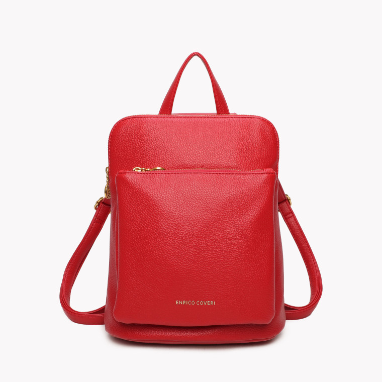 Square backpack with external pocket GB