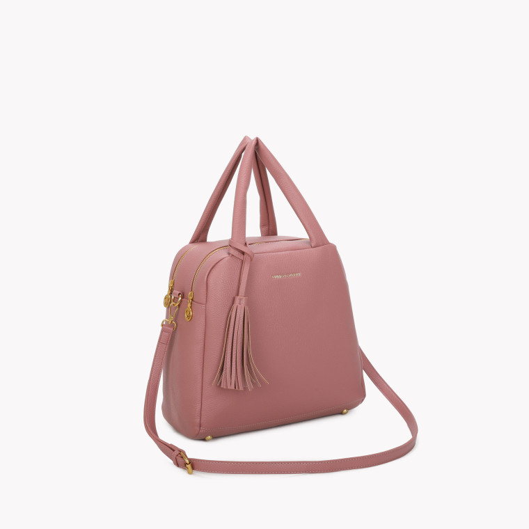 Bolso con dos divisores y accesorio pompón GB