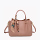 Bolso satchel con divisores y detalle en las asas GB