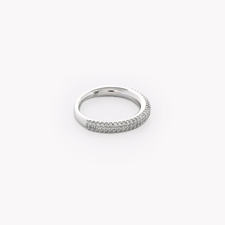 Bague semi-bijou avec zircone GB