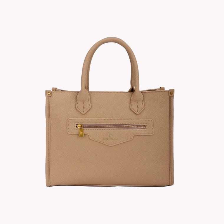 Mala estilo Tote com detalhe fecho exterior GB