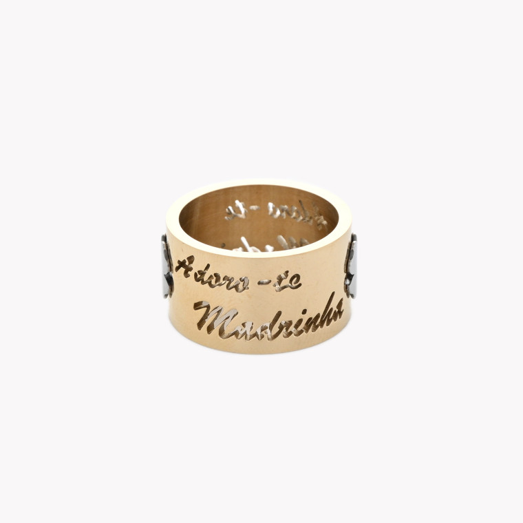 Anillo en acero madrinha GB