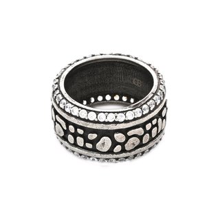 Anillo en rodio plateado GB