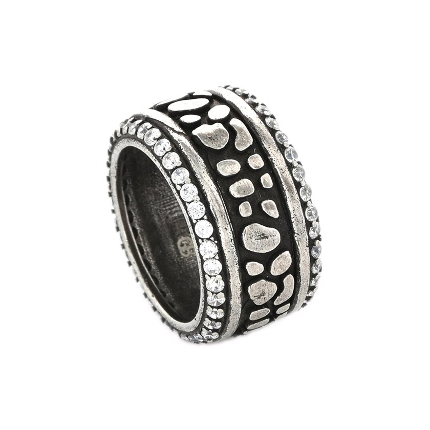 Anello in rodio d'argento GB