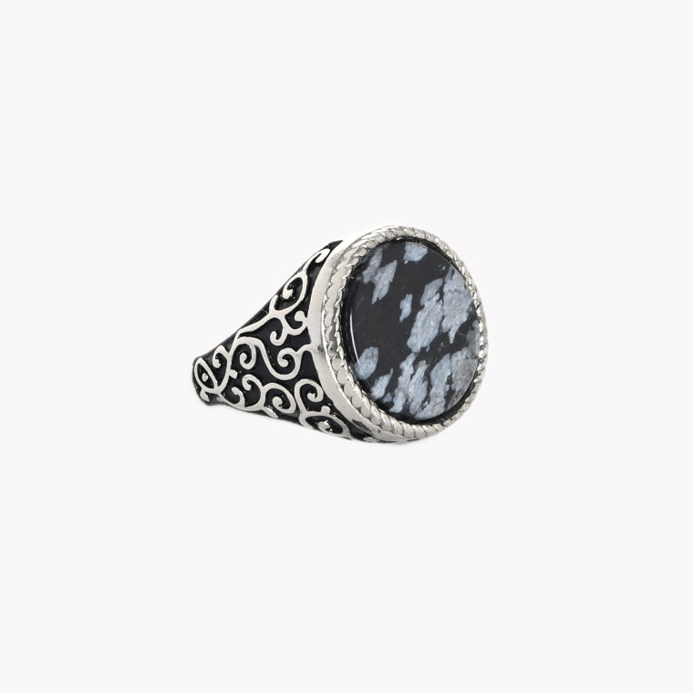 Adjustable ring steel vintage GB