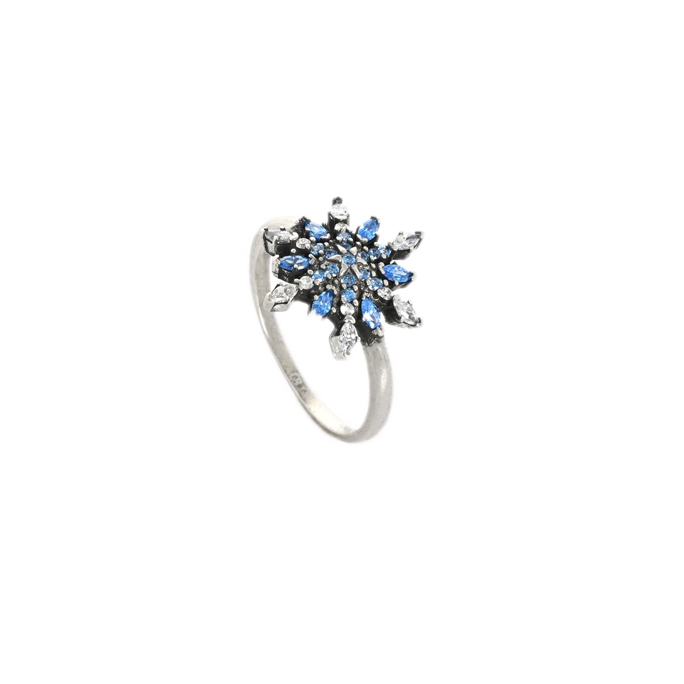 Steel ring snowflake GB