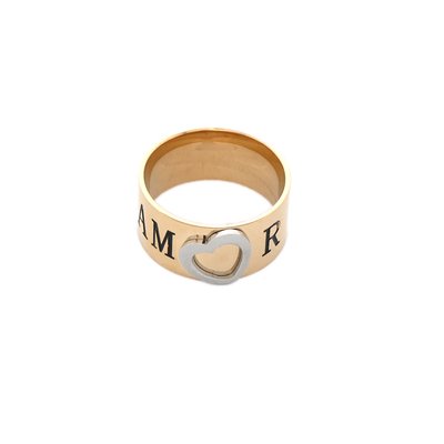 Anillo en acero amor GB