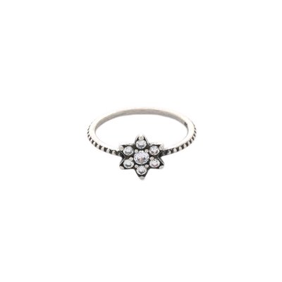 Steel flower ring GB