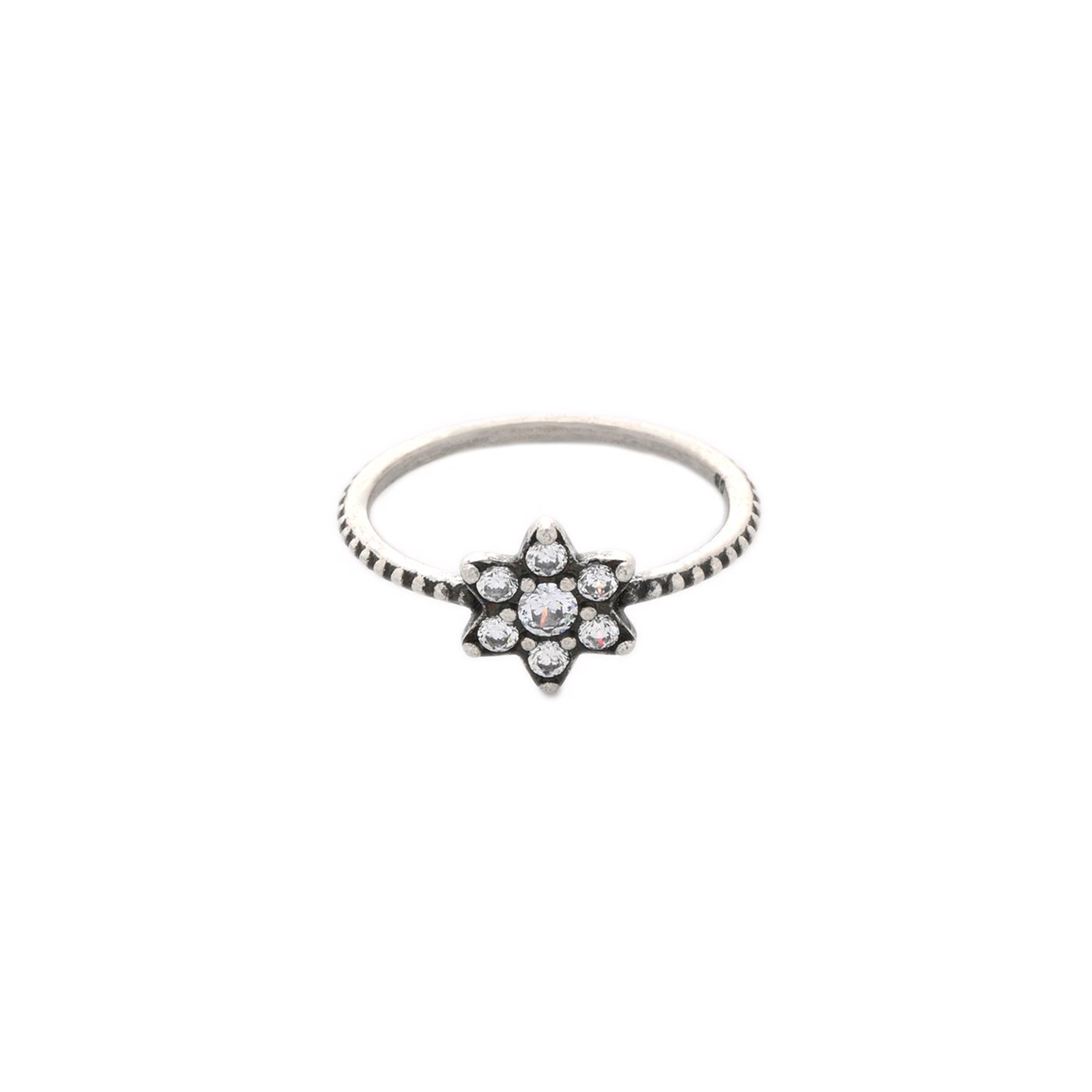 Steel flower ring GB