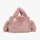 GB fur tote style crossbody bag