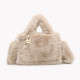 GB fur tote style crossbody bag