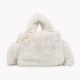 GB fur tote style crossbody bag