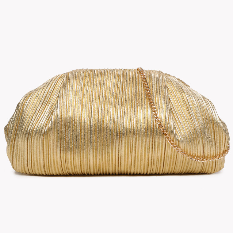 GB Pleated Shiny Texture Party Bag