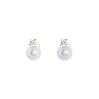 Pendientes Belove perla con brillante