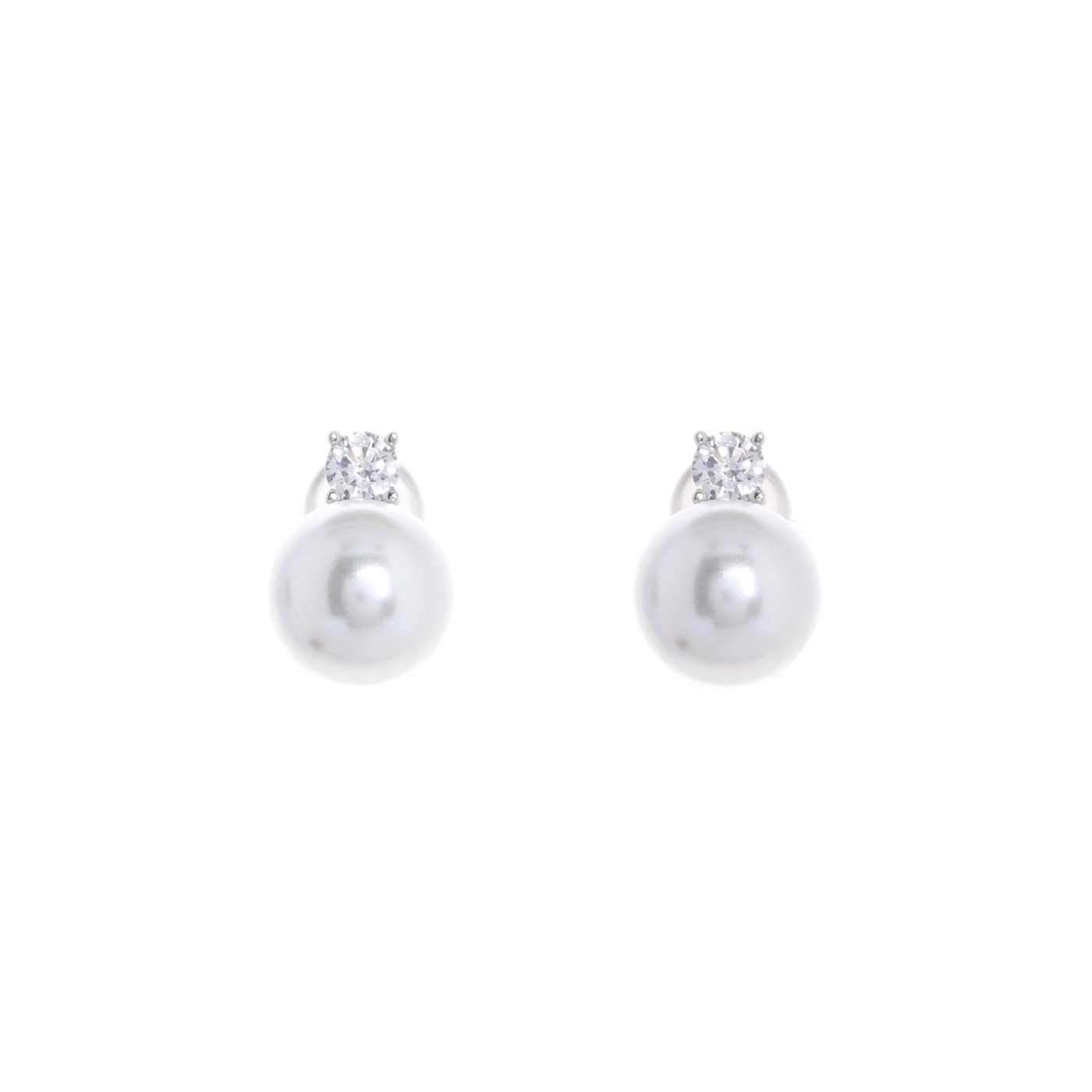 Boucles d\'oreille perle Belove avec brillant