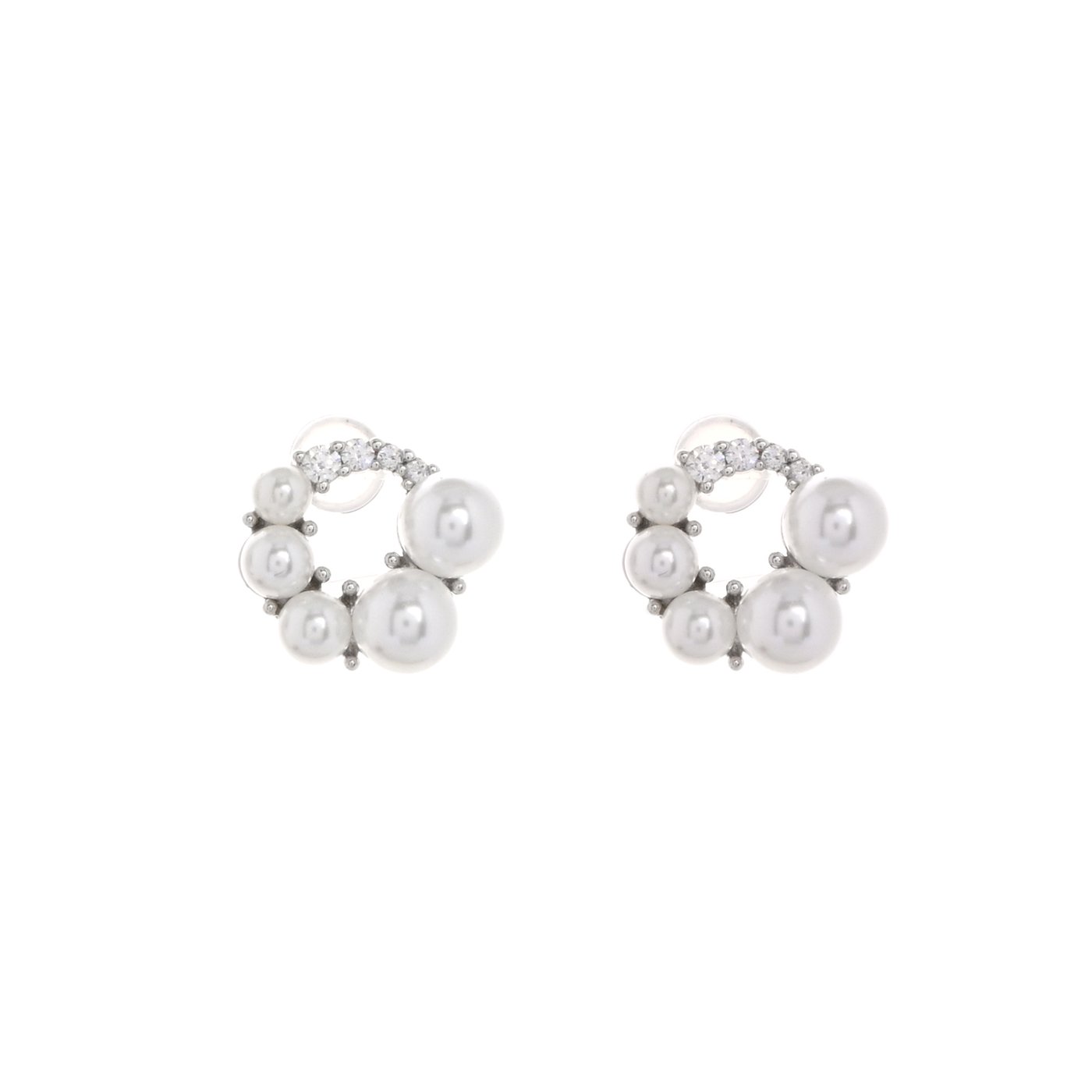 Boucles d\'oreilles BeLove circulaires avec perles