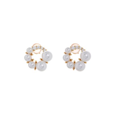 Boucles d\'oreilles BeLove circulaires avec perles