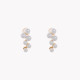 Belove pearls in line earrings GB 