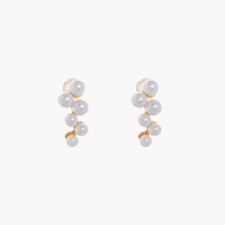 Belove pearls in line earrings GB 