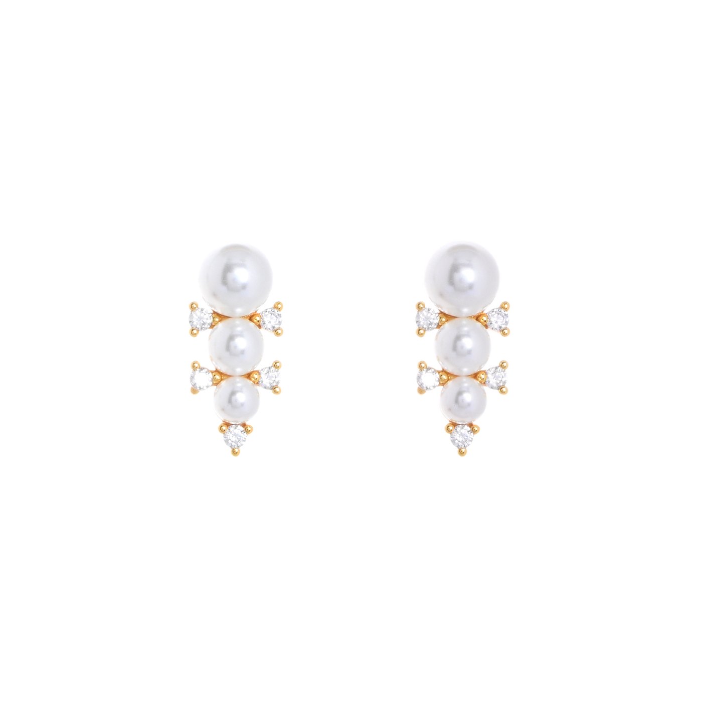 BeLove earrings with pearl trio