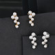 Belove pearls in line earrings GB 