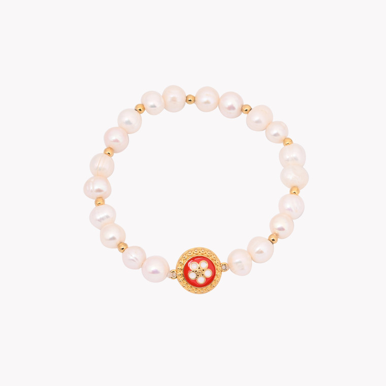 Encantos Portugal pearl and caramujo bracelet