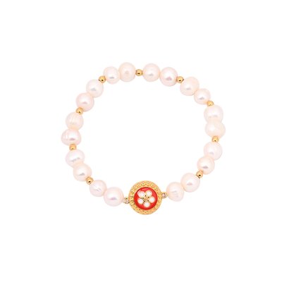 Encantos Portugal pearl and caramujo bracelet