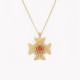 Encantos Portugal red cross necklace