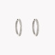 BeLove round hoops with zirconia