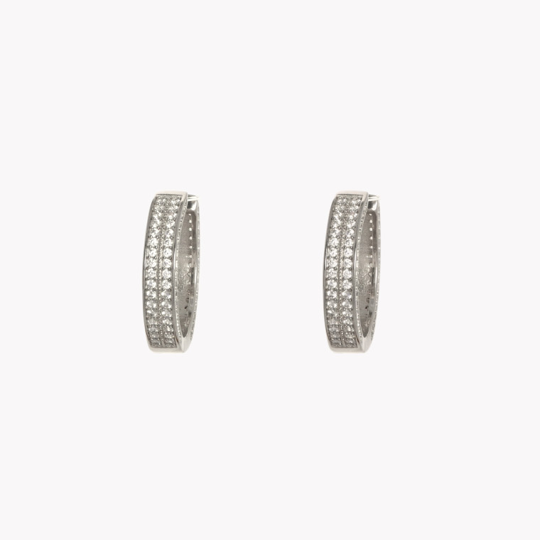 BeLove hoops with side zirconia