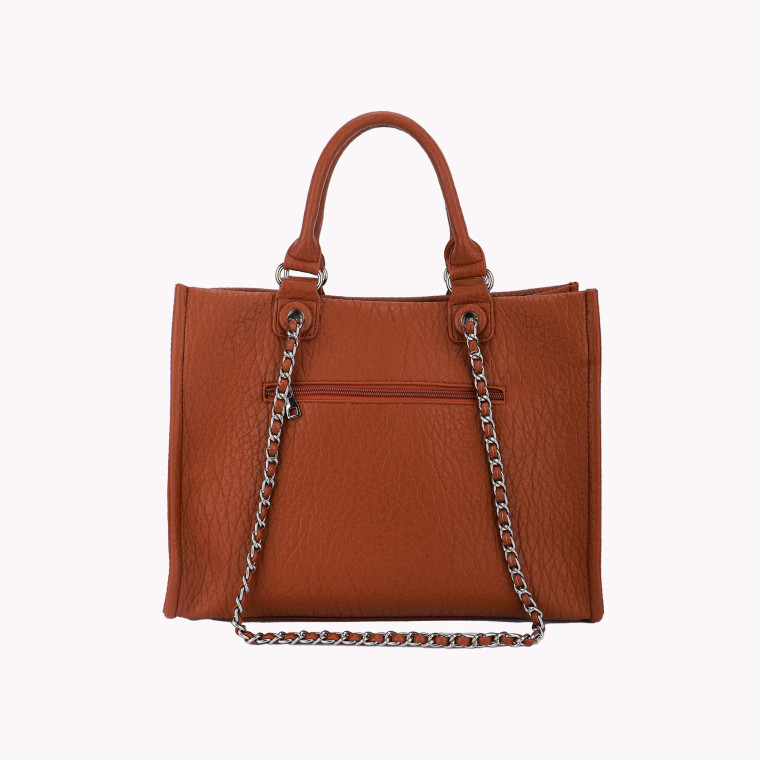 Bag with GB interlaced chain handles