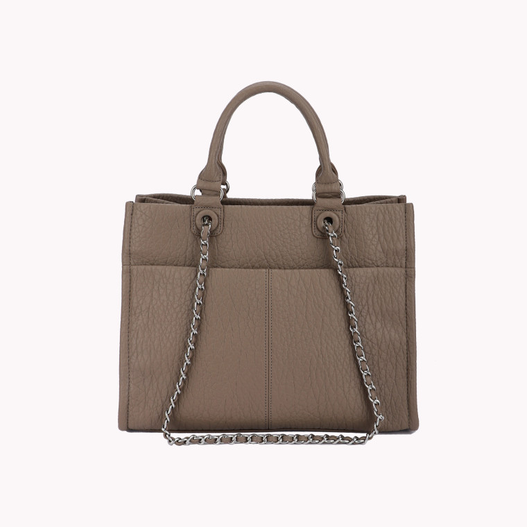 Bag with GB interlaced chain handles